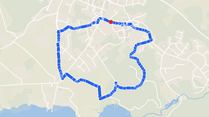 Map preview for Loppi kk 4,8 km
