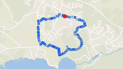 Map preview for Loppi kk 4,8 km