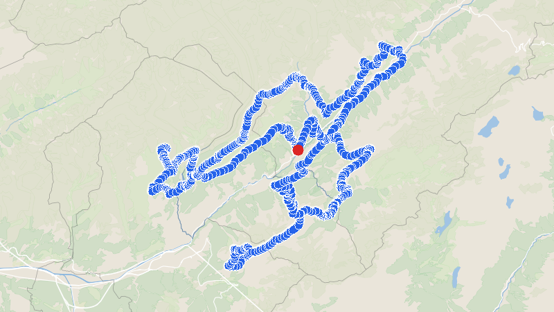Map preview for Fiesch Loop Trail Run