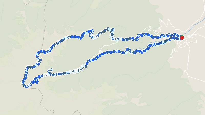 Map preview for Litochoro Loop Trail Run