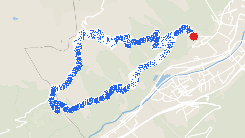 Map preview for 12.9 km Trail Run Loop +1144m