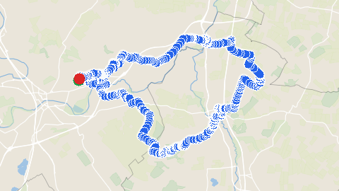 Map preview for Goldington Loop