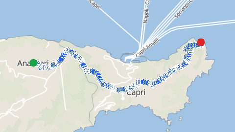 Map preview for Anacapri to Pastena