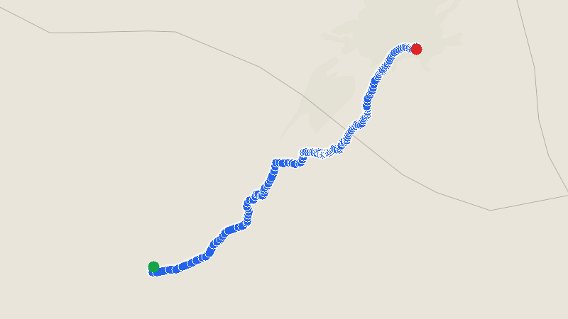 Map preview for Doğubayazıt to Iğdır