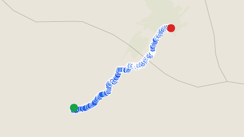 Map preview for Doğubayazıt to Iğdır